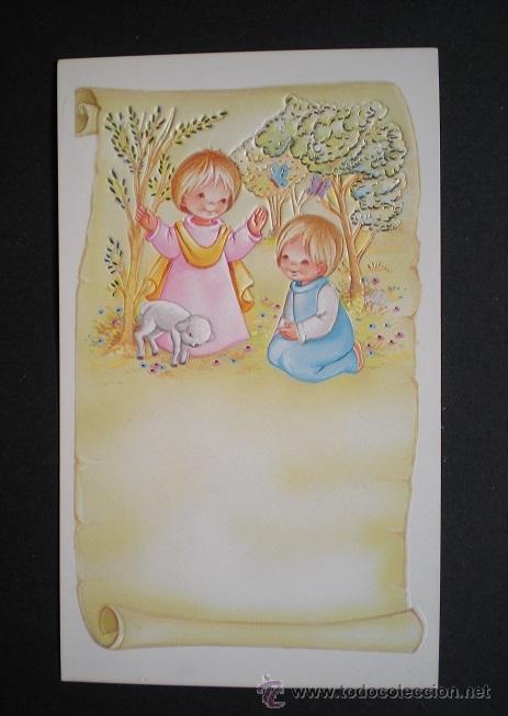 Postales: 4735 - RECORDATORIO EN RELIEVE - EDICIONES VIKINGO SERIE 7139 - 12,4X7,5 CM - ILUSTRA JOSA?