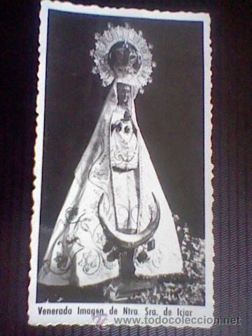 Postales: VIRGEN IZIAR RECORDATORIO FOTOGRAFICA ANTIGUA 10.3X5.7CMS ANTIGUA ORIGINAL