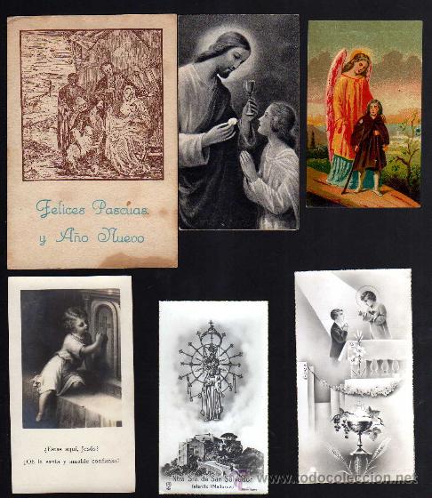 Postales: Lote de estampas religiosas, recordatorios, etc. - Foto 1
