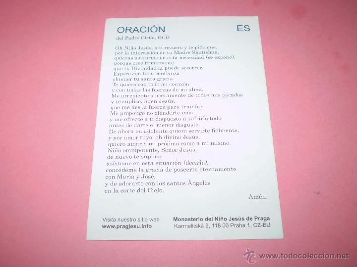 Postales: NI&Ntilde;O DE PRAGA - Foto 2