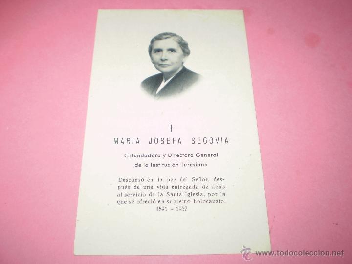 Postales: MARIA JOSEFA SEGOVIA - Foto 1