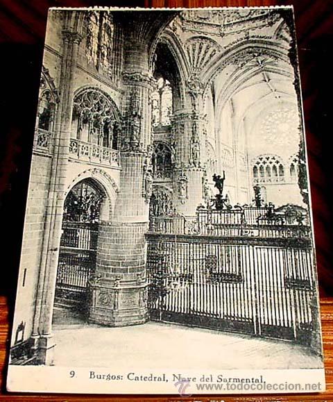Postkarten: ANTIGUA POSTAL CATEDRAL DE BURGOS - NAVE DEL SARMENTAL - ED.HAUSER Y MENET - SIN CIRCULAR.