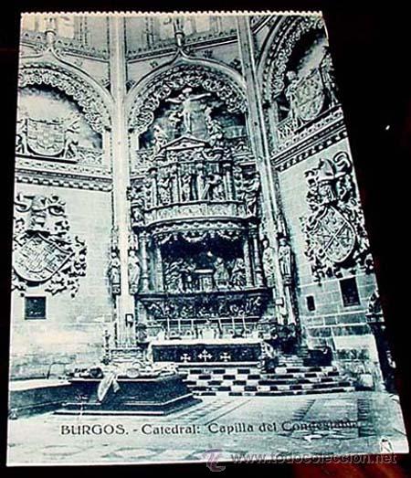 Postkarten: ANTIGUA POSTAL CATEDRAL DE BURGOS - CAPILLA DEL CONDESTABLE - HELLOTIPIA ARTISTICA ESPA&Ntilde;OLA - SIN CI