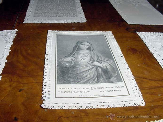 Postais: ANTIGUA ESTAMPA DEL SIGLO XIX CON GRABADO SOBRE PAPEL DE TELA VA ENRIQUCIDA DE FINOS DECORADO CON CA