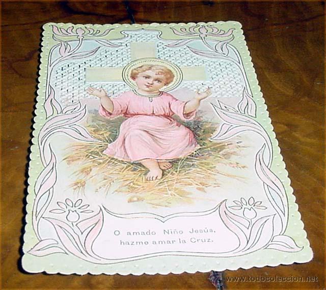 Cartes Postales: ANTIGUA ESTAMPA DEL SIGLO XIX CON GRABADO SOBRE PAPEL DE TELA VA ENRIQUCIDA DE FINOS DECORADO CON CA