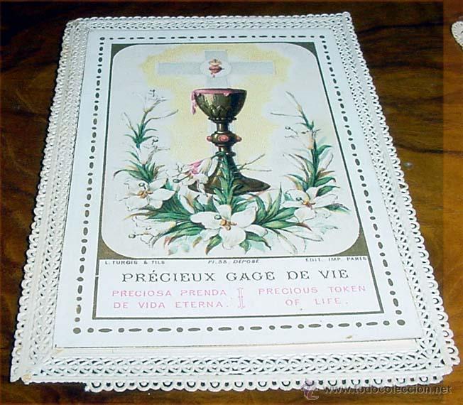 Cartes Postales: ANTIGUA ESTAMPA DEL SIGLO XIX CON GRABADO SOBRE PAPEL DE TELA VA ENRIQUCIDA DE FINOS DECORADO CON C