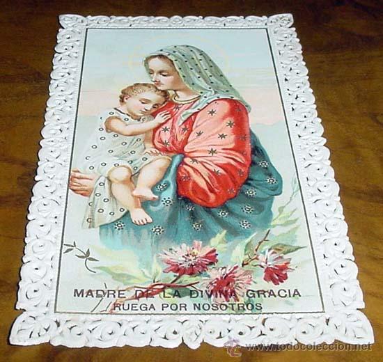 Cartes Postales: ANTIGUA ESTAMPA DEL SIGLO XIX CON GRABADO SOBRE PAPEL DE TELA VA ENRIQUCIDA DE FINOS DECORADO CON CA
