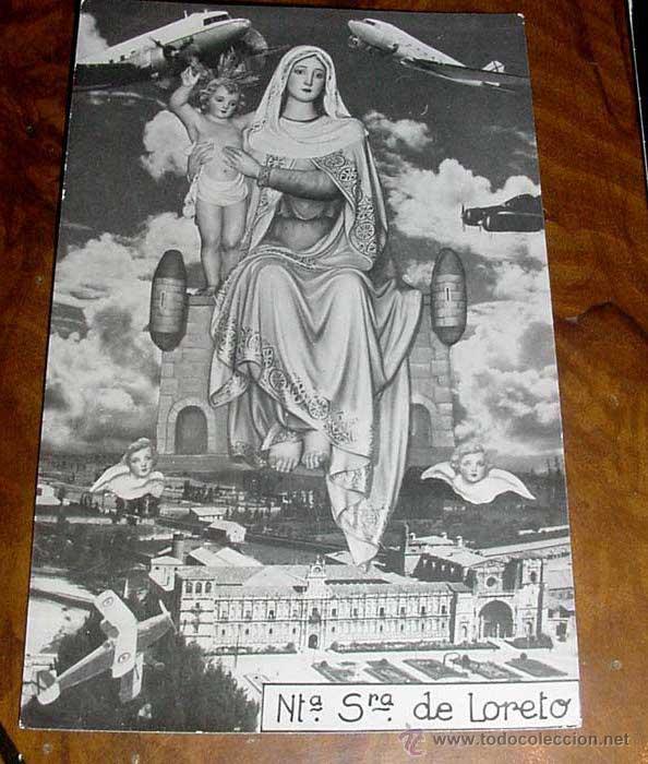 Cartes Postales: ANTIGUA POSTAL DE NUESTRA SE&Ntilde;ORA DE LORETO - NO CIRCULADA - ESCRITA.