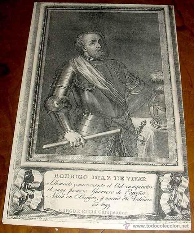 Cartoline: ANTIGUA POSTAL DEL CID CAMPEADOR - RODRIGO DIAZ DE VIVAR - NO CIRCULADA - ED. HAUSER Y MENET.