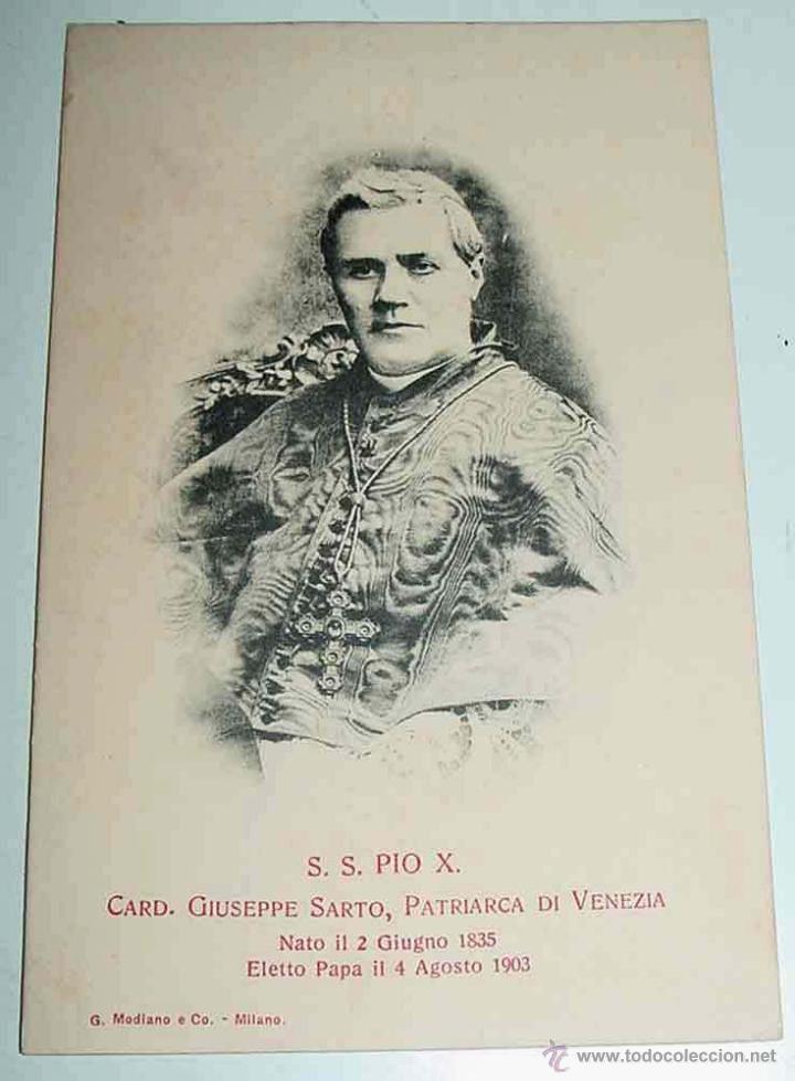 Cartoline: ANTIGUA POSTAL DE S.S. PIO X - PAPA - GIUSEPPE SARTO, PATRIACA DI VENEZIA - RELIGION - ED. G. MODIAN