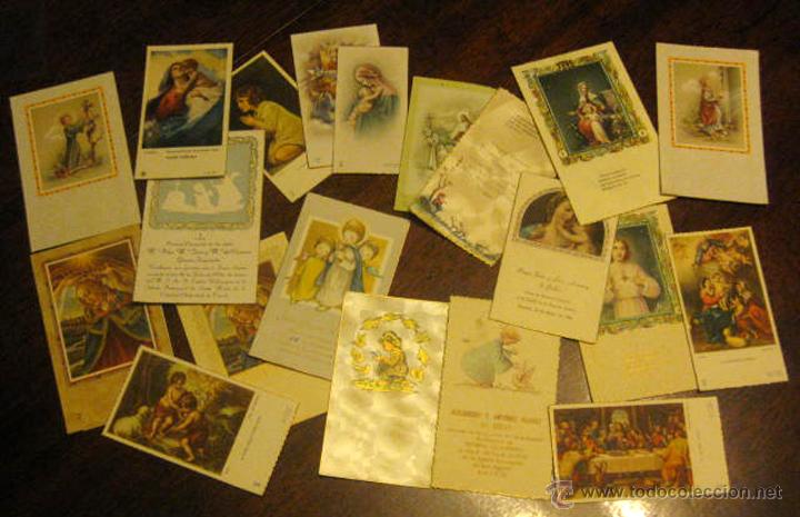 Cartoline: 20 ANTIGUAS ESTAMPAS RELIGIOSAS, TAL COMO SE VEN EN LA FOTO PUESTA.