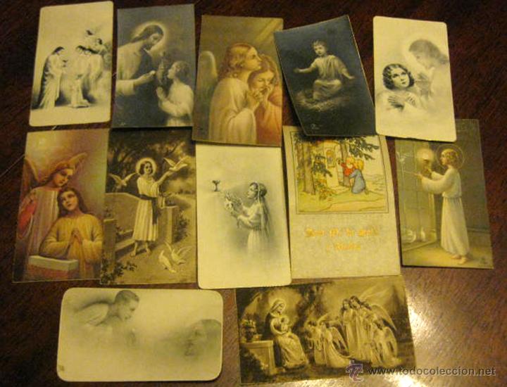 Postais: 12  ANTIGUAS ESTAMPAS RELIGIOSAS, TAL COMO SE VEN EN LA FOTO PUESTA.