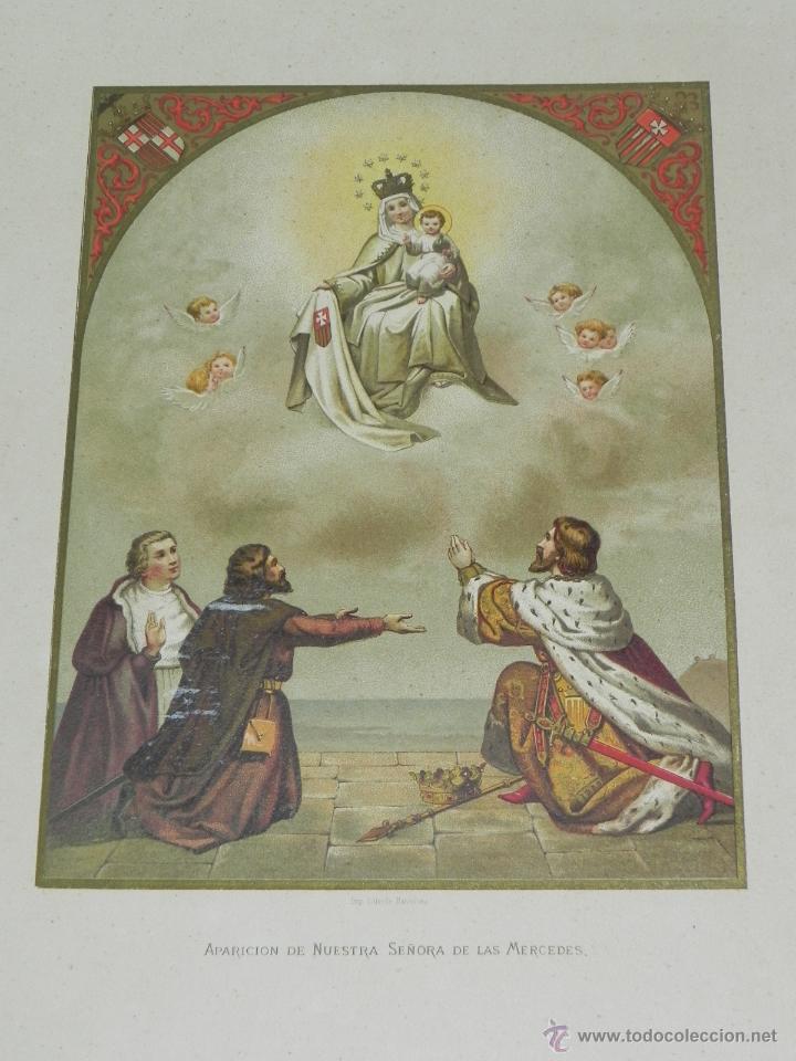 Postkarten: ANTIGUA LITOGRAFIA DELA APARICION DE NUESTRA SE&Ntilde;ORA DE LAS MERCEDES, LITOGRAFIA LABIELLE, R. ROCABER