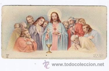 Postales: Recordatorio de comuni&oacute;n (A&ntilde;o 1943) - Foto 1