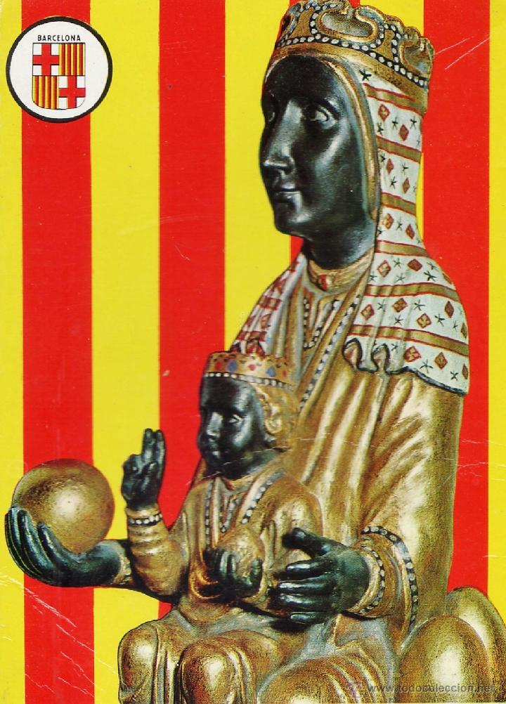 Postais: postal - nuestra se&ntilde;ora de montserrat - patrona catalunya - n&ordm; 103 - ed. bergas - nueva -a&ntilde;o 1967