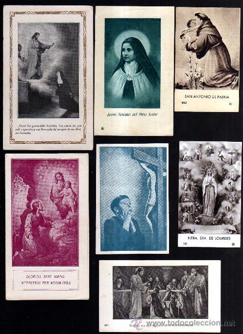Postales: Lote de estampas religiosas, recordatorios, etc. - Foto 1