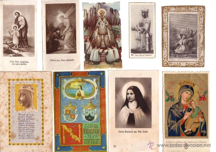Postais: ESTAMPAS LOTE NUMERO 36- RELIGIOSAS ANTIGUAS - NUEVE -