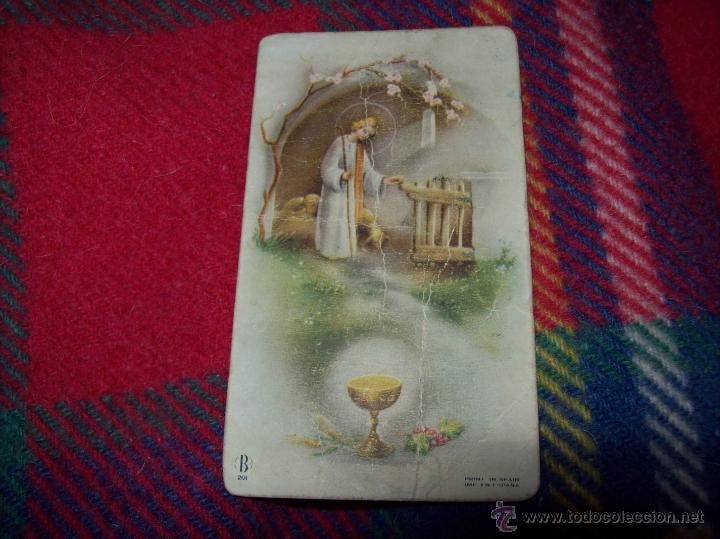 Postais: MAGN&Iacute;FICA ESTAMPA DE RECUERDO DE LA PRIMERA COMUNI&Oacute;N DE 1956.VER FOTO.
