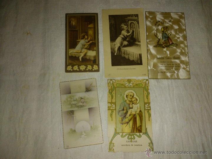 Postales: LOTE DE 19 ESTAMPAS RELIGIOSAS - Foto 5