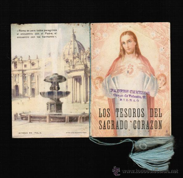 Cartoline: LOS TESOROS DEL SAGRADO CORAZON - LIBRITO DE 14 P&Aacute;GINAS - MIDE: 6,5 X 9,5CMS.
