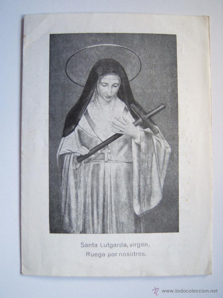 santa lutgarda. estampita dÃ­ptico. virgen ciste - Comprar Postales ...