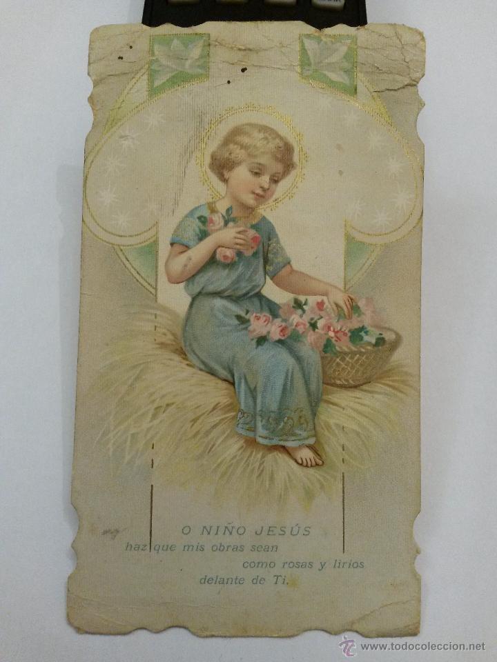 Postales: Estampa modernista ni&ntilde;o jesus