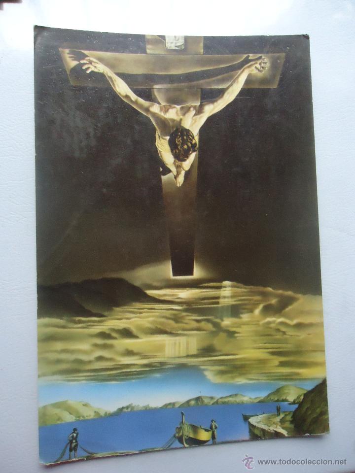Postales: POSTAL CRISTO DE PORT LLIGAR. POR SALVADOR DALI. A&Ntilde;O 1970, NO CIRCULADA