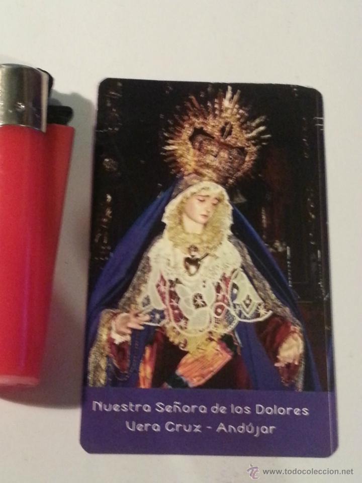 Postales: ESTAMPA VIRGEN DE LOS DOLORES DE VERA CRUZ ANDUJAR CALENDARIO