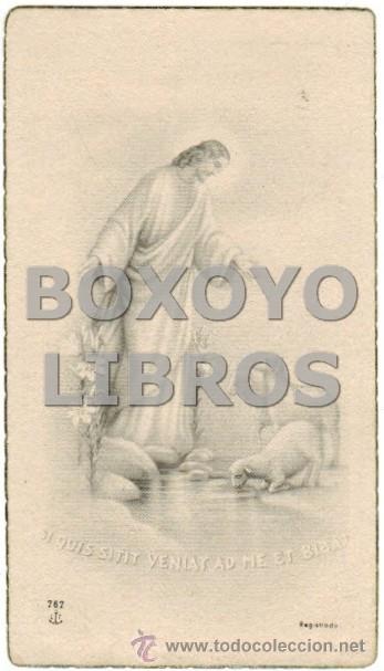 Postales: Estampa Buen pastor. Si quis sitit veniat ad me et bibat