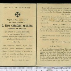Postales: RECORDATORIO QUINTO ANIVERSARIO DE UN GENERAL DE BRIGADA AÑO 1937 . GUERRA CIVIL. MILITAR. Lote 43163026