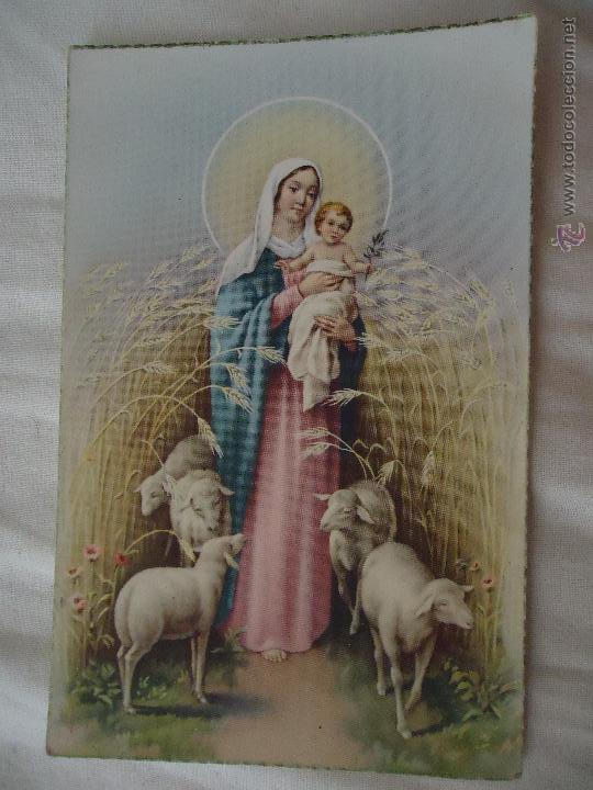 Cartoline: ANTIGUA ESTAMPA TARJETA POSTAL DE LA VIRGEN