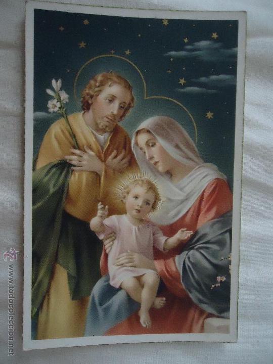 Postales: ANTIGUA ESTAMPA TARJETA POSTAL VIRGEN SAGRADA FAMILIA