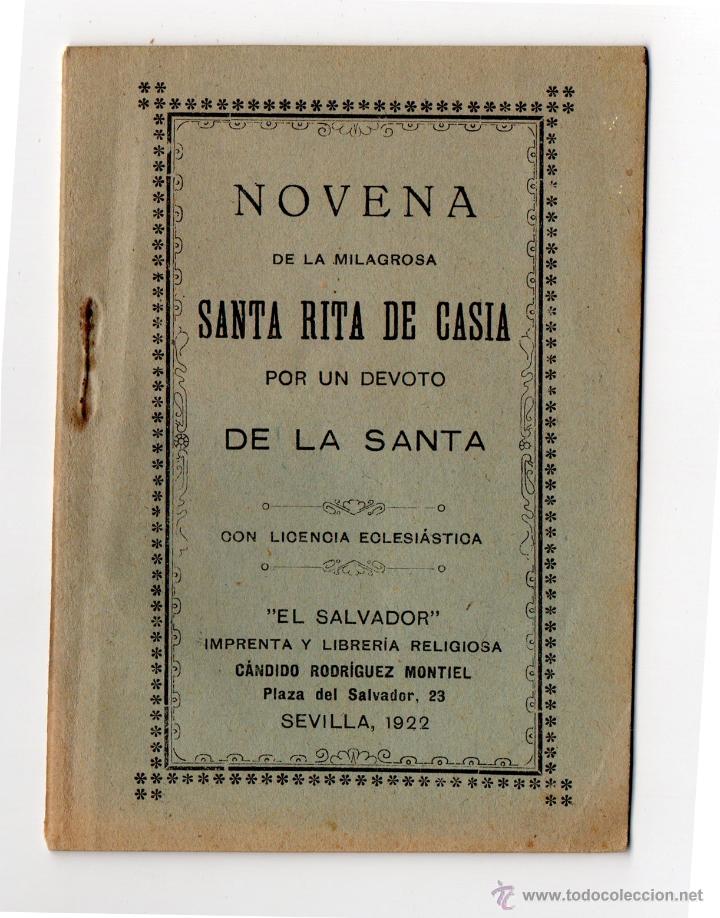 Librito Novena A Santa Rita De Casia Sevill Buy Religious Postcards And In Memoriam Cards At Todocoleccion