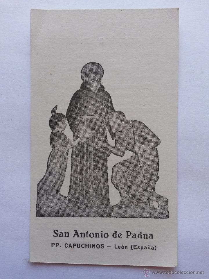 Postales: Estampa san antonio de padua capuchinos ,leon