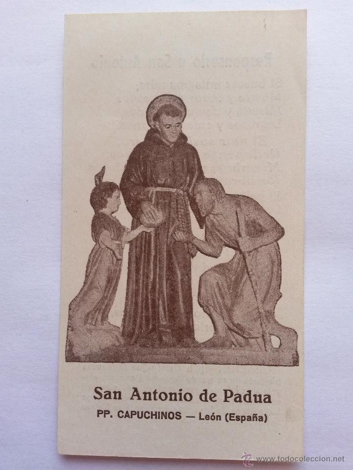 Postales: Estampa san antonio de padua capuchinos ,leon
