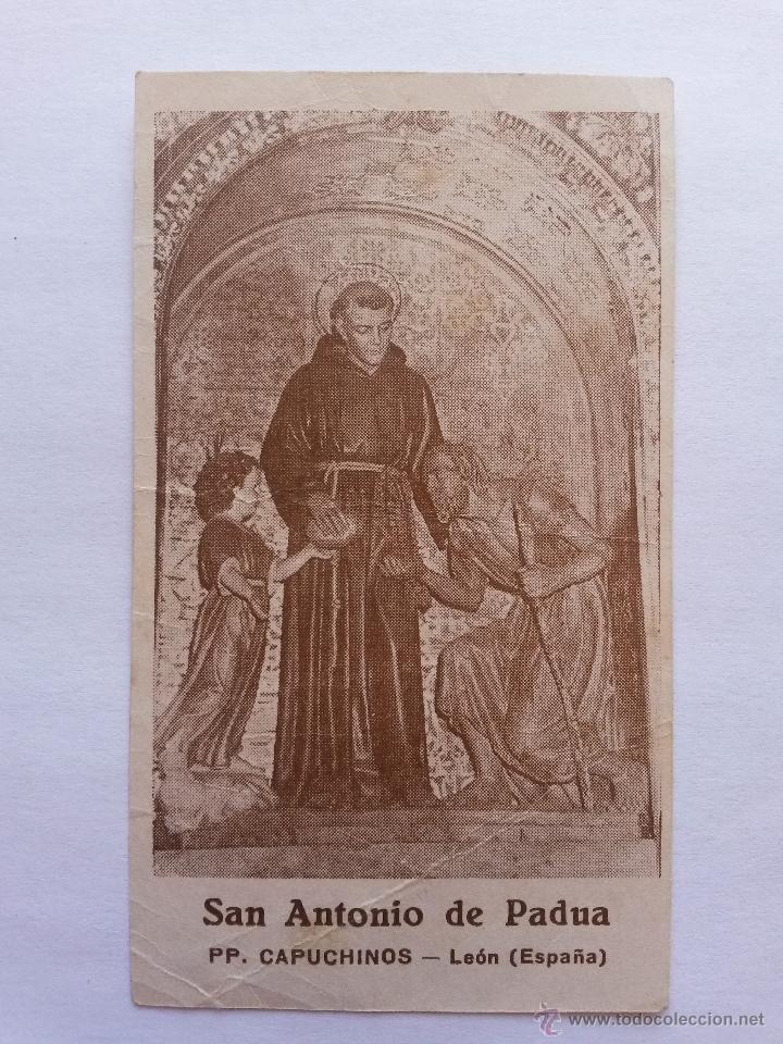 Postales: Estampa san antonio de padua capuchinos ,leon