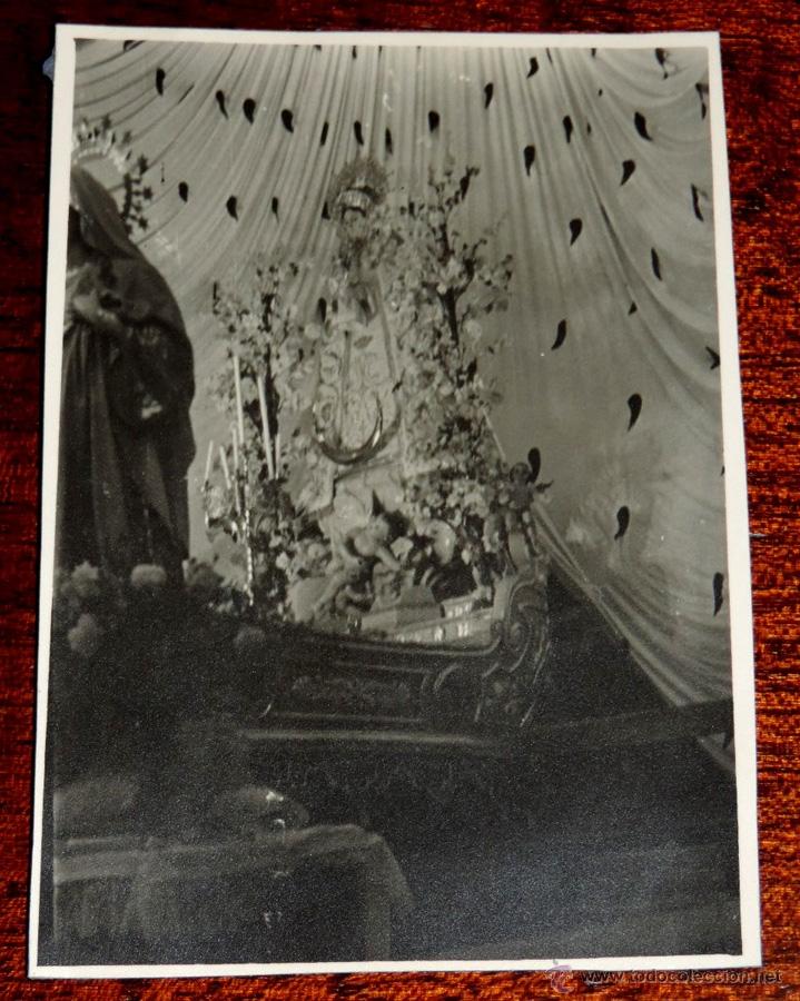 Cartes Postales: FOTOGRAFIA DE VIRGEN EN EL INTERIOR DE UNA IGLESIA, MIDE 10,5 X 7,5 CMS.