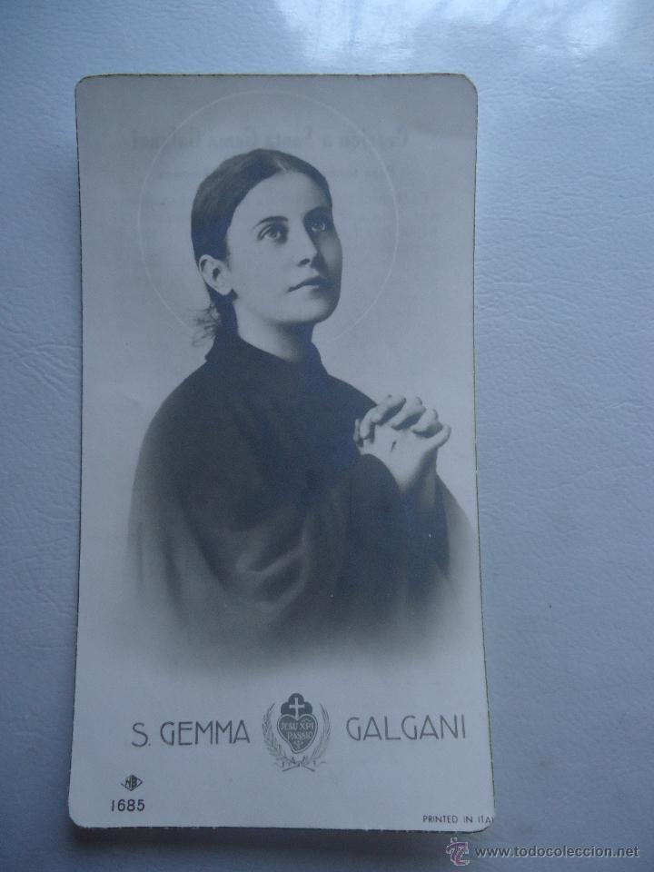 Postales: ESTAMPA SANTA GEMA GALGANI, IMPRESA EN ITALIA, 1685 nb
