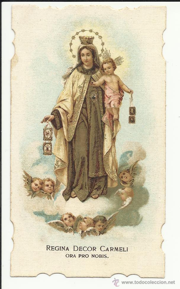 Postales: Estampa Recuerdo, REGINA DECOR CARMELI, 1919