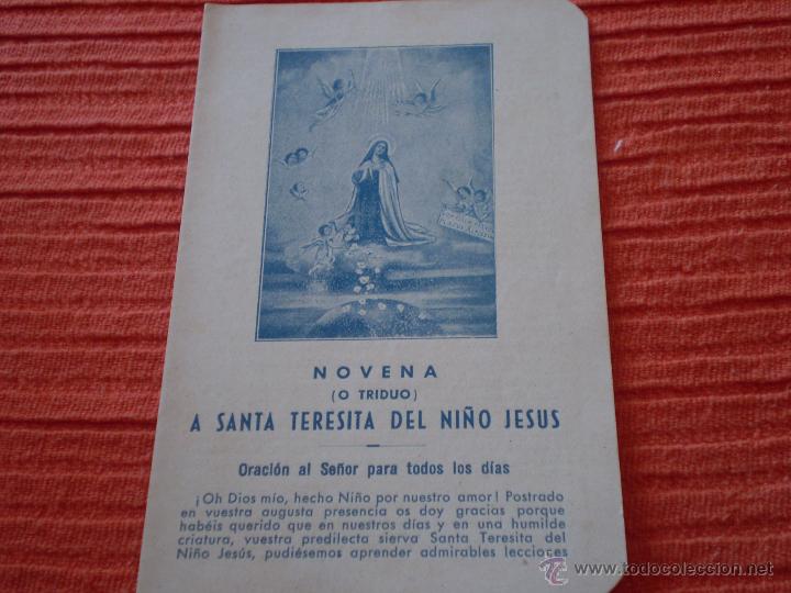 Postales: ANTIGUA NOVENA SANTA TERESITA DEL NI&Ntilde;O JESUS.SAN SEBASTIAN.PRINCIPIOS DEL XX.