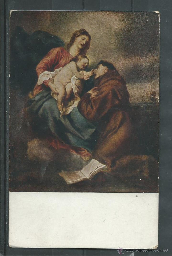 Postales: POSTAL ANTIGUA DE ALEMANIA DE -LA VIRGEN EL NI&Ntilde;O JESUS Y SAN ANTONIO - SIN CIRCULAR A&Ntilde;OS 50-60