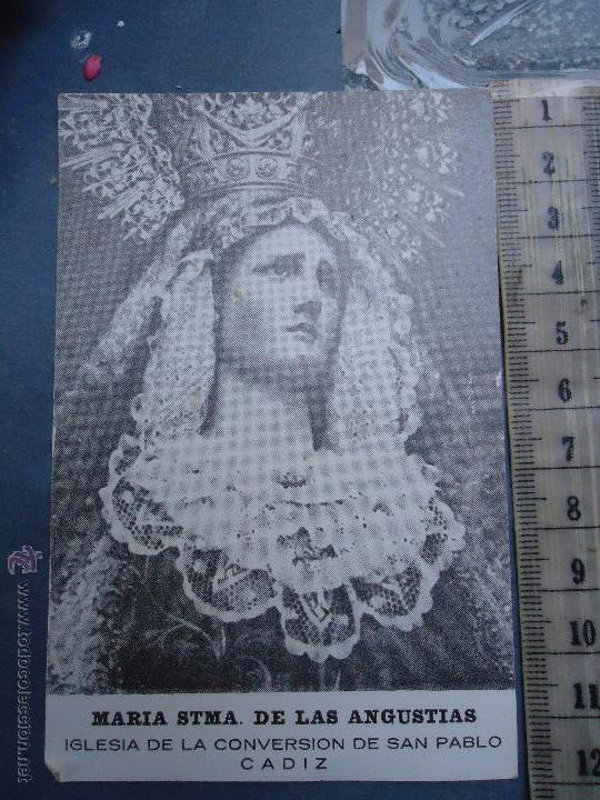 Postais: estampa relgiosa virgen de las angustias, semana santa cadiz