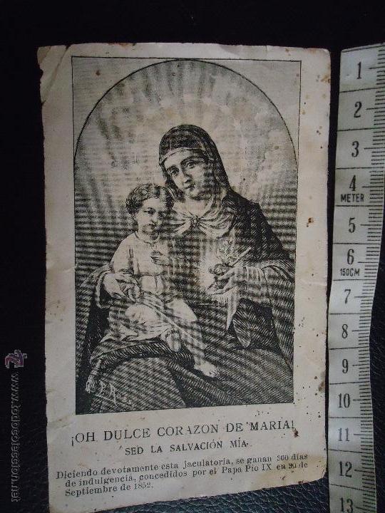 Postales: estampa resliosa de santo o santa VIRGEN CON NI&Ntilde;O JESUS