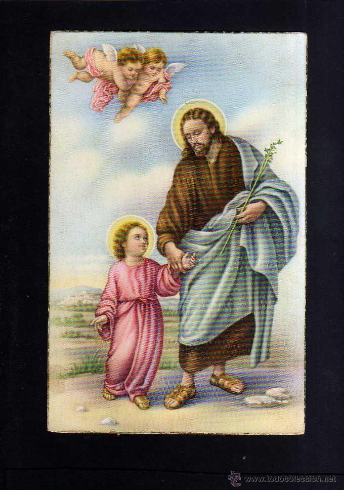 Postales: Postal religiosa. Circulada. - Foto 1
