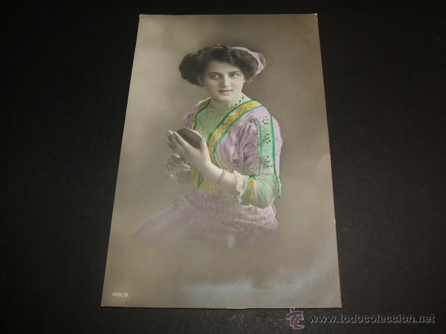 Postales: POSTAL MUJER CON ESPEJO - Foto 1