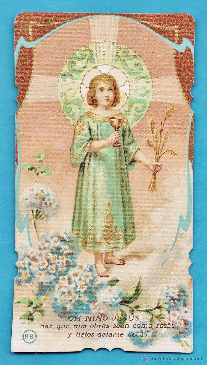 Postales: antigua y bonita estampa - ni&ntilde;o jesus - policromada - sin usar - reverso en blanco