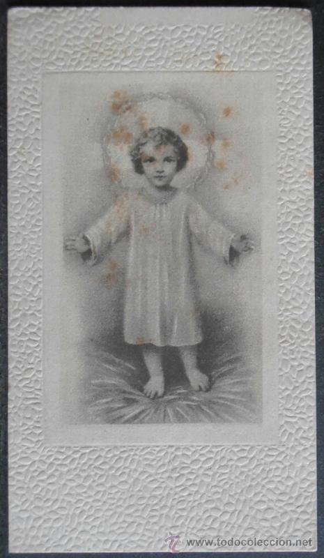 Postkarten: (0679)ESTAMPA 11X6 CM APROX,NI&Ntilde;O JESUS,VALENCIA 1940,CONSERVACION: