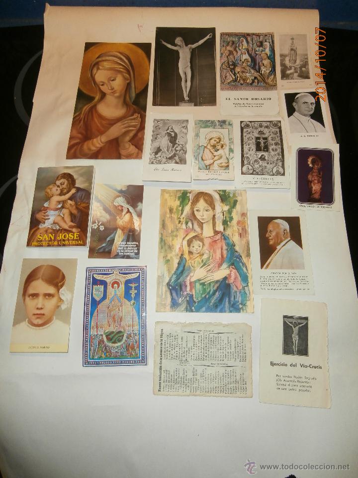 Postales: Lote religioso antiguo variado - Foto 1