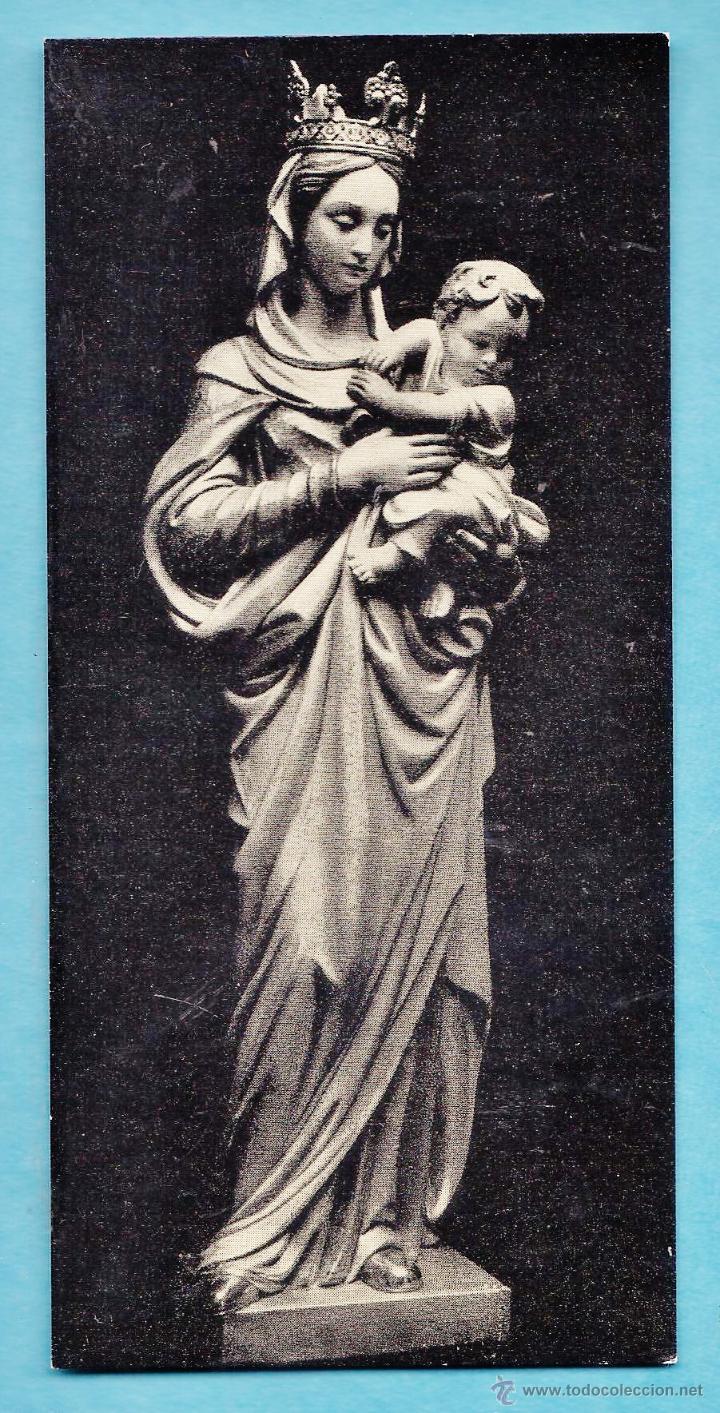 Cartes Postales: estampa fotografica - mare de deu de la salut / sabadell - reverso con himno