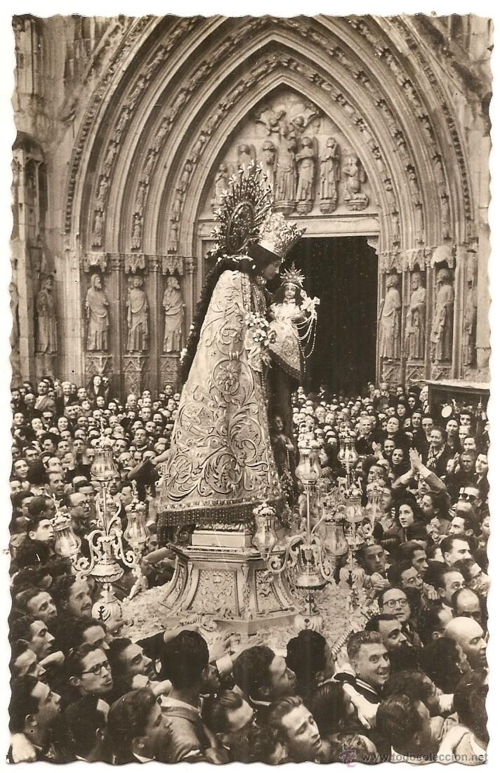 Postales: Postal de la virgen de Valencia - Foto 1